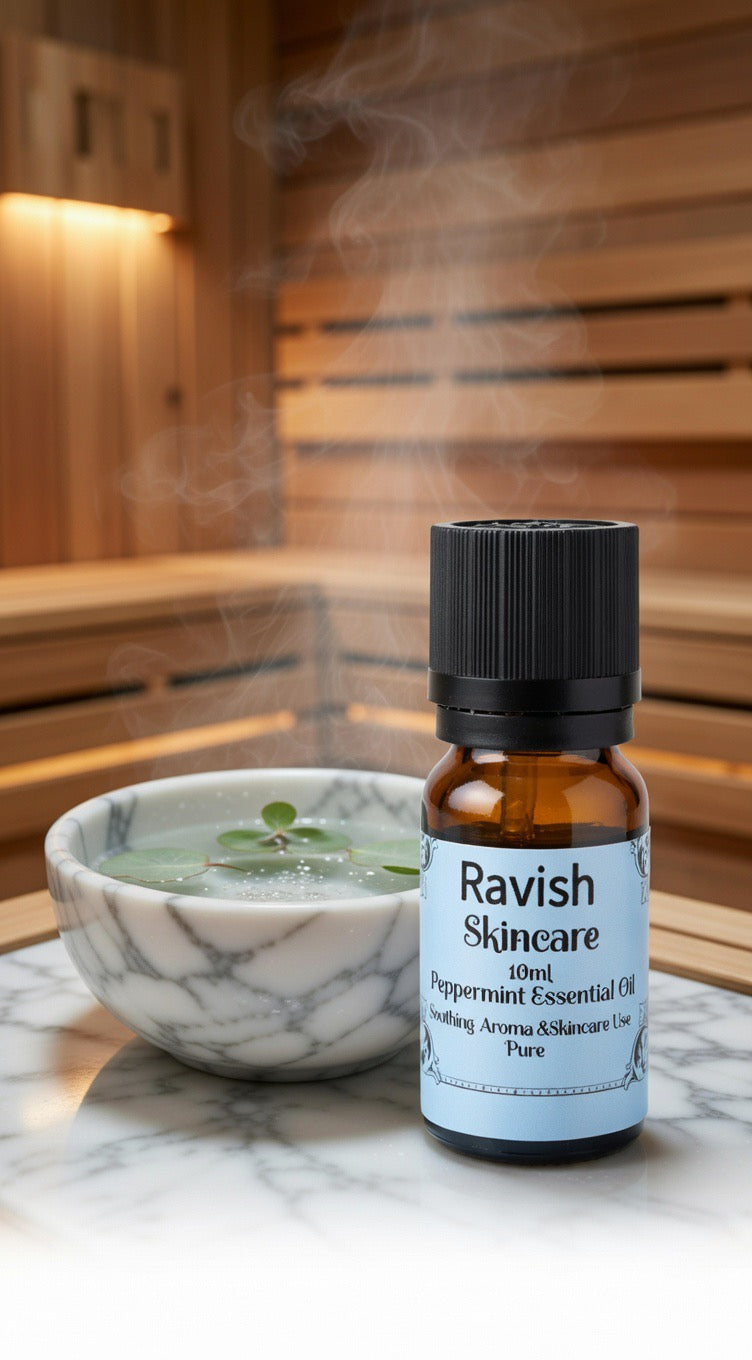 10 ml Peppermint Essential Oil - Invigorating Aroma for Mental Clarity and Refreshing Body Boost