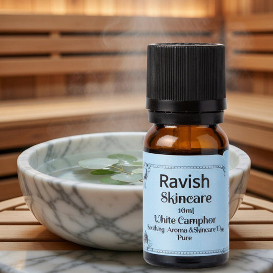 Ravish White Camphor Essential Oil - Revitalize Your Mind & Body, 10 ml